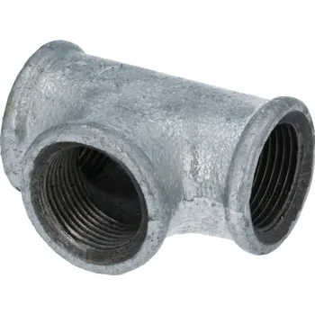 Fitinka T-rozdělovač POZINKOVANÝ 3/4 Litinová Spojka pro Topení, Vodu POZINK