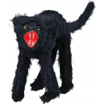Party dekorace ČERNÁ KOČKA KOČIČÍ KOČIČKA HALLOWEEN STRAŠIDELNÁ KOČIČKA 30 CM DEKORACE