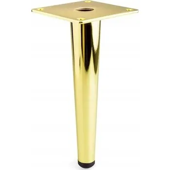 Stolová podnož NOHA NOHY NÁBYTKOVÁ ZLATÁ LESKLÁ ŠPIČKA ROVNÁ 15CM V-150 DN-709 G3