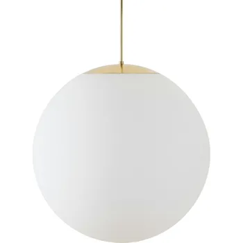 OSMONT ADR62624 ADRIA P5 HP závěsné skleněné svítidlo mosaz leštěná / bílá IP40 4000 K 65W LED