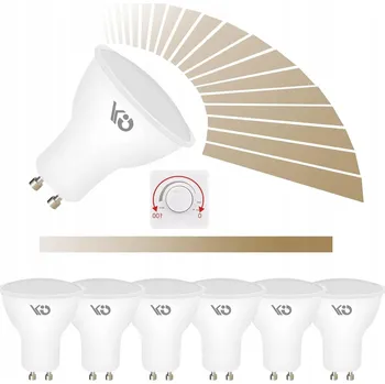 Žárovka STMÍVATELNÁ LED ŽÁROVKA GU10 7W = 60W 530LM 2700K neutrální bílá 6 Ks