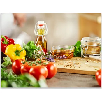 Kuchyňské prkénko Skleněná Ochranná Deska a Krájecí Prkénko | Indukce, Sporák ds-0543