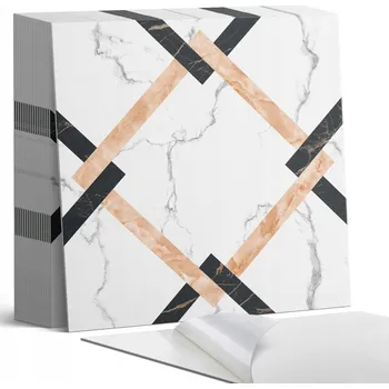 Dlažba Samolepicí vinylové dlaždice Geometrické mramorové vzory 20 ks 20x20 cm