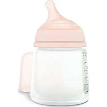 Kojenecká láhev Láhev Suavinex Zero Zero 180 ml s regulovatelným průtokem, 0m+, silikonová