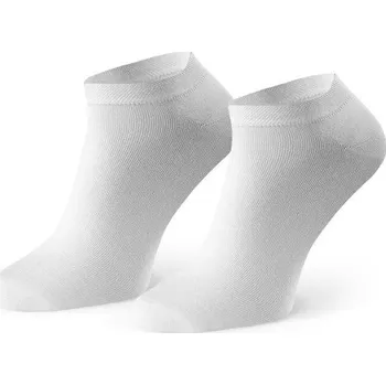 Dámské ponožky Bílé dámské bambusové kotníkové ponožky Art. 094 AD14, WHITE Velikost: 38/40