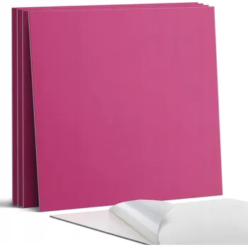 vinylová podlaha Samolepicí vinylová podlaha S Potiskem růžová barva, 4 ks 50x50 cm