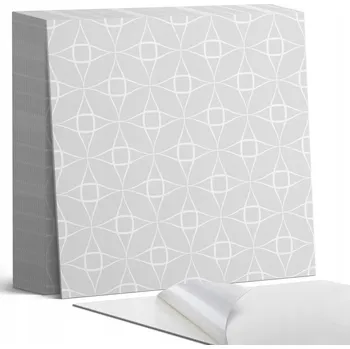 Dlažba Samolepicí vinylové dlaždice, geometrický vzor mřížky, 20 ks, 20x20 cm