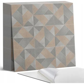 Dlažba Samolepicí vinylové dlaždice Geometrický vzor trojúhelníků 20 ks 20x20 cm