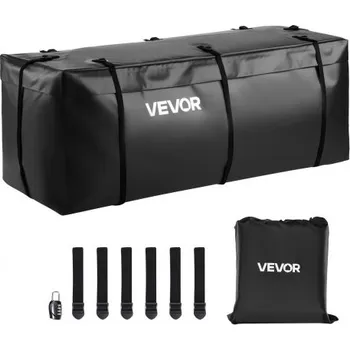 Sportovní taška Přepravní taška VEVOR Hitch Carrier Carrier Bag, vodotěsné PVC 840D, 57,48 x 19,49 x 23,82 palce (16 krychlových stop), odolná nákladní taška pro uskladnění na korbě nákladního vozu se zesílenými popruhy, vhodná pro tažné koše automobilů, SUV,…