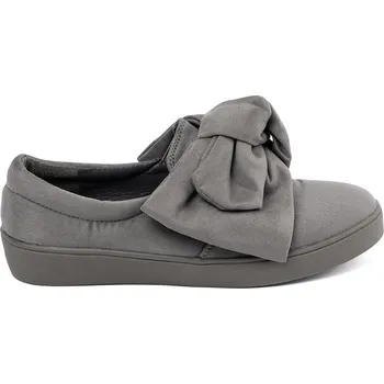 Dámské slipry Šedé dámské nazouvací tenisky s mašlí G157P-G Velikost: 37