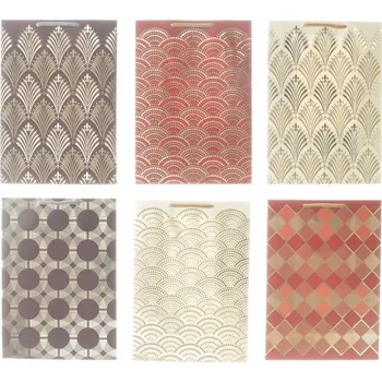 Dárková taška Ozdobná taška bílá 22,5x32x11 cm