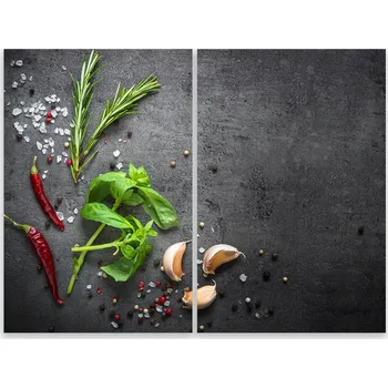 Kuchyňské prkénko Skleněná Ochranná Deska a Krájecí Prkénko | Indukce, Sporák ds-0066