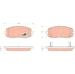 BRZDOVÉ DESTIČKY GDB3369