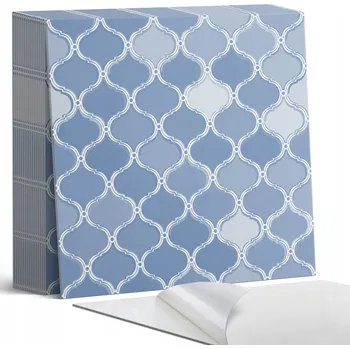 Dlažba Vinylové obkladové dlaždice na zeď, mozaikový vzor ve tvaru oblouků, 20 ks, 20x20 cm