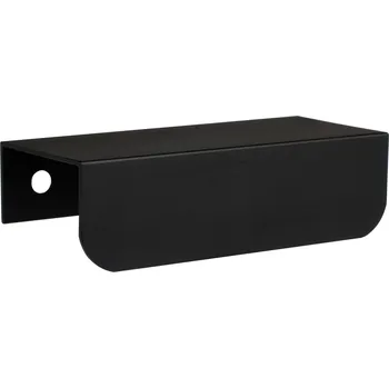 Nábytkové kování Nábytková úchytka hranová UA07 ČERNÁ MATNÁ zaoblená 32/52 mm na skříňku