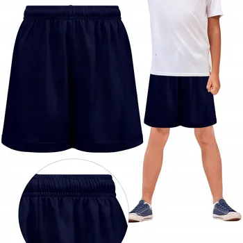 Krátké kraťasy dětské chlapecké šortky na WF sportovní, tmavě modré, velikost 152