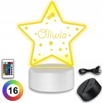 Lampička Noční lampa Koala Wood, vícebarevná