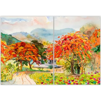 Kuchyňské prkénko Skleněná Ochranná Deska a Krájecí Prkénko | Indukce, Sporák ds-0491