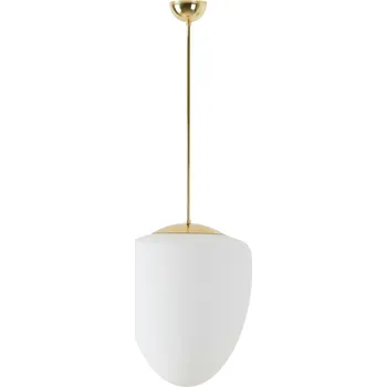 OSMONT AST42263 ASTRA P závěsné skleněné svítidlo mosaz leštěná / bílá IP40 40W E27