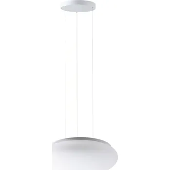 OSMONT ARA73550 ARAKIS LE3 závěsné skleněné svítidlo bílá IP40 4000 K 24W LED