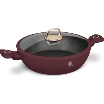 Hrnec BERLINGERHAUS Kastrol s titanovým povrchem a poklicí 30 cm Leonardo Collection BH-8039