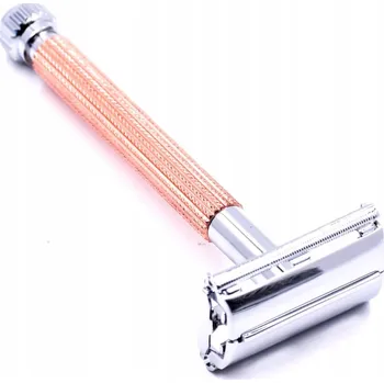 Břitva na holení PARKER 29L ROSE GOLD Holicí strojek na žiletky růžové zlato