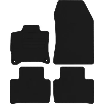 autokoberec Koberce Edecor velurové 4 ks