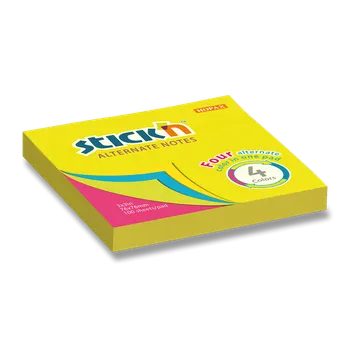 Samolepící bloček Samolepicí bloček Hopax Stick’n Alternate Neon Notes - 76 x 76 mm, 100 listů