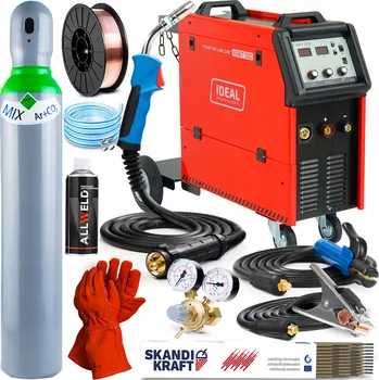 Svářečka POLOAUTOMATICKÁ SVAŘOVACÍ JEDNOTKA IDEAL V-MIG 335 PRO MMA 4X4 400V 330A HLINÍK IGBT