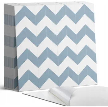 vinylová podlaha Balení vinylových dlaždic pro snadnou instalaci, vzor cik-cak, 20 ks, 20x20 cm