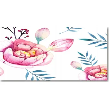 Obraz Kuchyňský panel Květinový vzor 120x60 cm + LEPIDLO