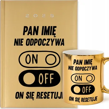 Knižkový diář pro učitele 2025 A5 Baladek zlatý