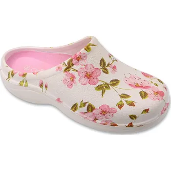 Dámské žabky Pantofle nazouváky Befado dr. Orto 154D101 s květy s vyjímatelnou anatomicky tvarovanou stélkou velikost: 40