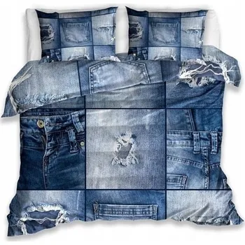 Povlečení Sada povlečení Carbotex 140 x 200 cm modrá