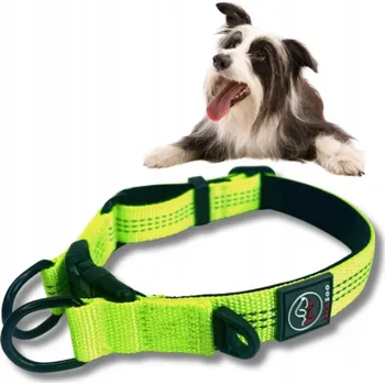 Obojek pro psa Materiálový obojek pro psa s odrazkou Lalazoo vel. M