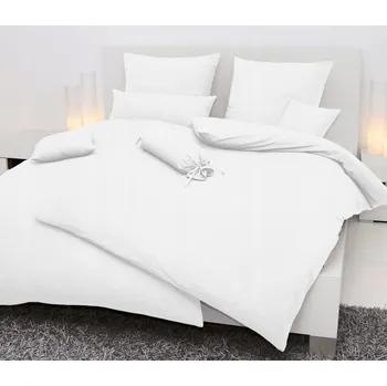 Povlečení Janine krepové povlečení Piano 0125-10 155x200 + 2*80x80 Bílé