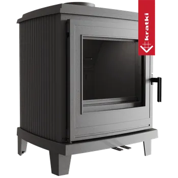 Krbová kamna Kratki Litinová kamna na dřevo K11 Ø 150 6 kW samozavírací