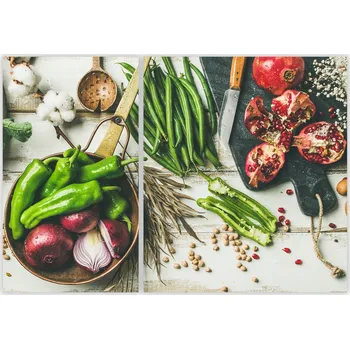 Kuchyňské prkénko Skleněná Ochranná Deska a Krájecí Prkénko | Indukce, Sporák ds-0512