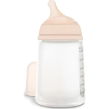 Kojenecká láhev Suavinex Kojenecká láhev anti-colic Zero Zero 270 ml silikon, střední průtok, 3m+