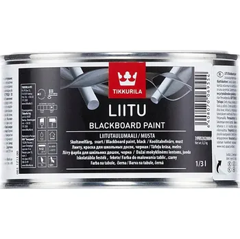 barva a nátěr na dřevo TIKKURILA LIITU Tabulová BARVA ČERNÁ BLACK 0,33L