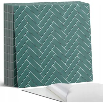 Dlažba Samolepicí vinylové dlaždice do předsíně, vzor rybí kost, 20 ks, 20x20 cm