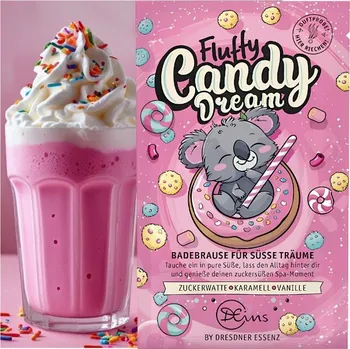 FLUFFY CANDY DREAM - cukrová pěna do koupele 60 g - DRESDNER ESSENZ
