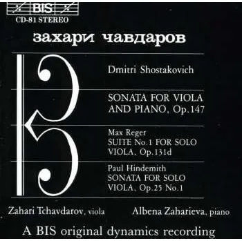 Zahraniční hudba CD Paul Hindemith: Sonata For Viola & Piano Op. 147 / Suite No. 1 For Solo Viola Op. 131d / Sonata For Solo Viola Op. 25 No. 1 1999