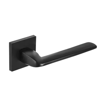 Dveřní kování Kuchinox Klika ZAMBIA hranatá rozeta - černá - (komplet 2 ks)