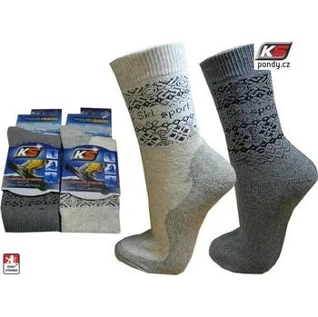 Dámské ponožky Ponožky froté NORSKO 38-39 Šedá