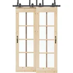 Sada příslušenství pro posuvné dveře 152,5 cm ocelová černá3295731