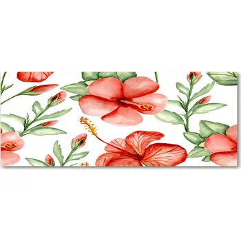 Obraz Lacobel pod linku do kuchyně Tropické květy XXL