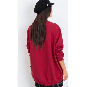 Dámská halenka Mikina RV BL 5185.87P kaštanová L/XL