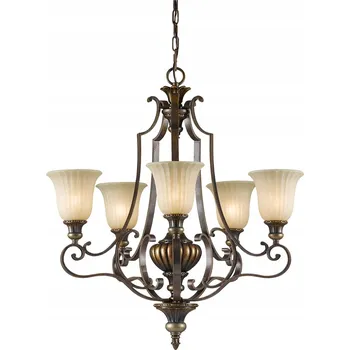Vícebodový lustr Kelham Hall FE-KELHAM-HALL5-UPLT Feiss bronzová zlatá