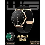 WG - Chytré hodinky WG AirFlex3 Rizz It, dámské, 2x řemínek, zlatá